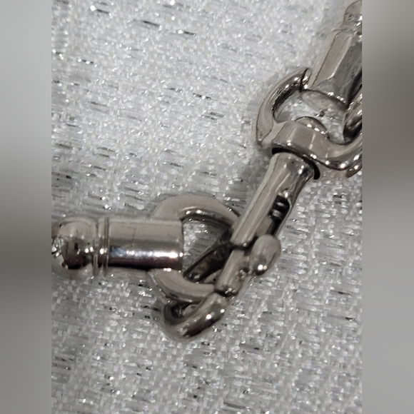 COACH BALL CHAIN HEART CHARM BRACELET. - Picture 8 of 8